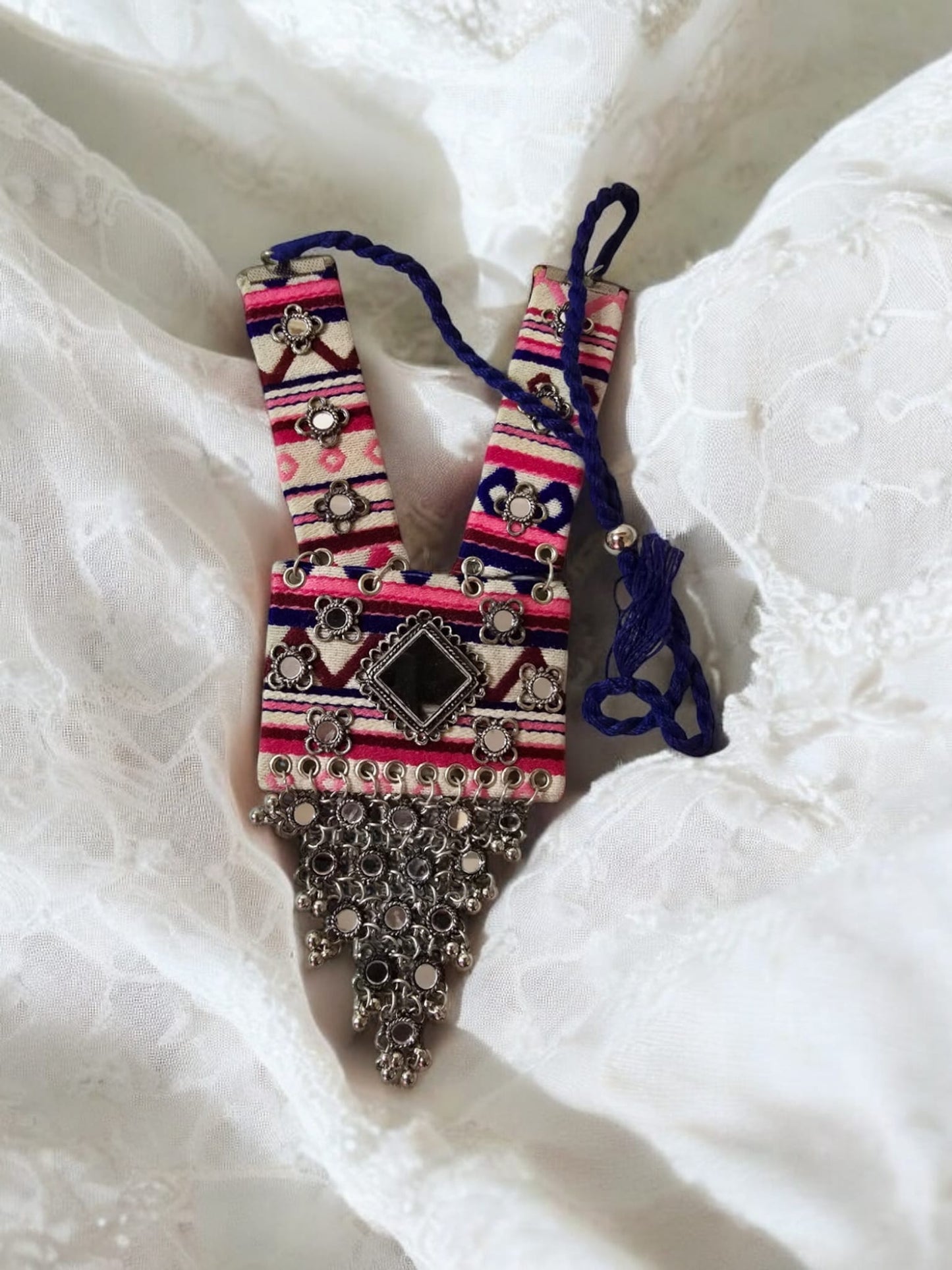 Afghani Tribal Mirror Necklace
