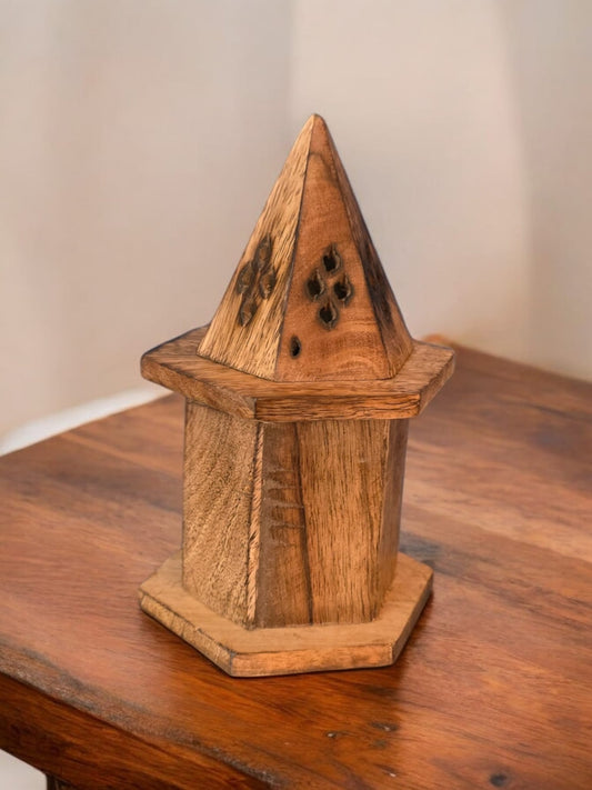 Pyramid Hut Incense Holder